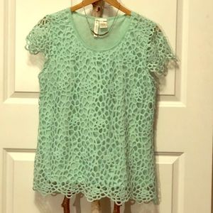 Crochet Seafoam Top XL